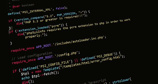 web development coding laptop screen